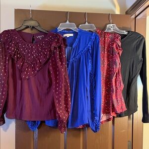 Ann Taylor ladies shirt lot (4) Small